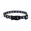 Coastal - Styles - Adjustable Dog Collar, Black Skulls, 5/8"