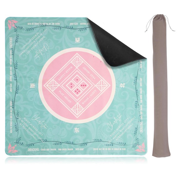 LPPROTECTOR Mahjong Mat Non-Slip Noise Reduction Gaming Mat 32.6x32.6 Inch