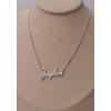 Stainless Steel Silver Drew Name Necklace Love Heart Charm Necklace