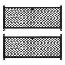 2-Pack Stretchable Car Trunk Cargo Nets for Vehicle Storage – Elastic Mesh Organizers for SUVs, Cars & RVs, 25 x 60 cm