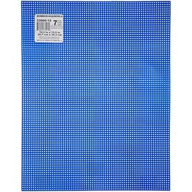 Darice 7 Mesh Dark Blue Plastic Canvas – Create a Variety of Fun Plastic Canvas Crafts Including Bookmarks, Picture Frames, Pins and More – 1 Sheet, 7 Holes Per Inch, 10.5”x13.5” Per Sheet