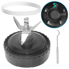 For Ninja QB3001SS Blender Blade, 5 Fins Blade Replacement Parts for Ninja Compatible with Ninja Blender QB3001SS QB3000 QB3004 QB3005 QB3000SSW-30 QB3000QR-30 QB3001SS-30 QB3000QBK QB3004 QB3005