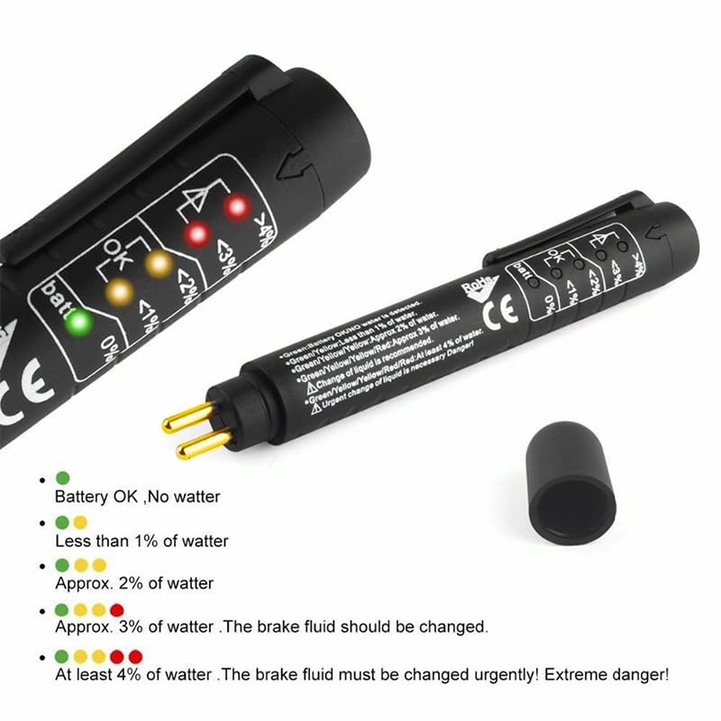 Outzone Brake Fluid Tester, DOT3 DOT4 DOT5.1 Automotive Brake Tester
