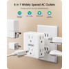 LENCENT 2 to 3 Prong Outlet Adapter, 2 Pack 2