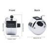 ​Tally Counter, 4 Digit Display Metal Mechanical Clicker Lap Counter