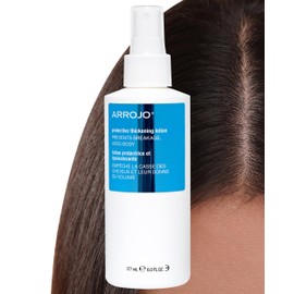 Arrojo Protective Thickening Lotion – Heat Protectant & Blow Dry Spray for All Hair Types – Sulfate & Paraben-Free, Anti Frizz & UV Protection, 6 fl. oz.
