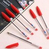 (JQ) Smart Office Ballpoint Pen, Red Ballpoint Pen for Grading, 10-Piece Set X (4 Pens) / (제이큐)스마트 사무용 볼펜 채점용 빨간색볼펜 10p세트 X ( 4매입 )