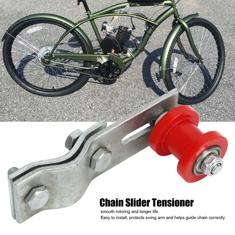 Chain Tensioner Roller Heavy Duty Slider Adjuster for 49cc 66cc