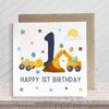 Second Ave 1st Birthday Age 1 Children's Kids Baby Digger