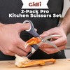 Precision Kitchen Shears by Gidli - Liftime Replacement Warranty* -