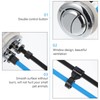 TEHAUX Toilet Push Button 48mm Thread Diameter Dual Push Flushing
