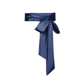 Lillystido - Cinturón de novia para boda, fiesta, novia, satén para ocasiones especiales, Azul marino oscuro, 2.75*110in