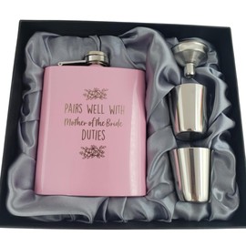 Pairs Well with Mother of the Bride Duties, Mother of the Bride Gifts from Daughter or Friend, Wedding Gifts for Mom (Pink)