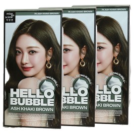 Mise-en-scène New Hello Bubble Hair Dye 7K Ash Khaki Brown x3 / 미쟝센 뉴 헬로버블 염색약 7K 애쉬카키브라운 x3개