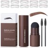 Sello de Cejas Bluemega reutilizable – acabado natural marrón