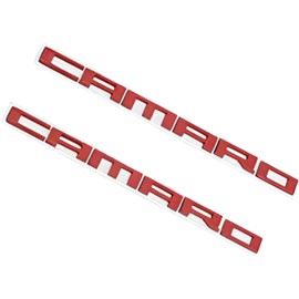 Generic Camaro 2-PC Red ZL1 Badge Emblem - Set of 2 Replacement Emblems Camaro