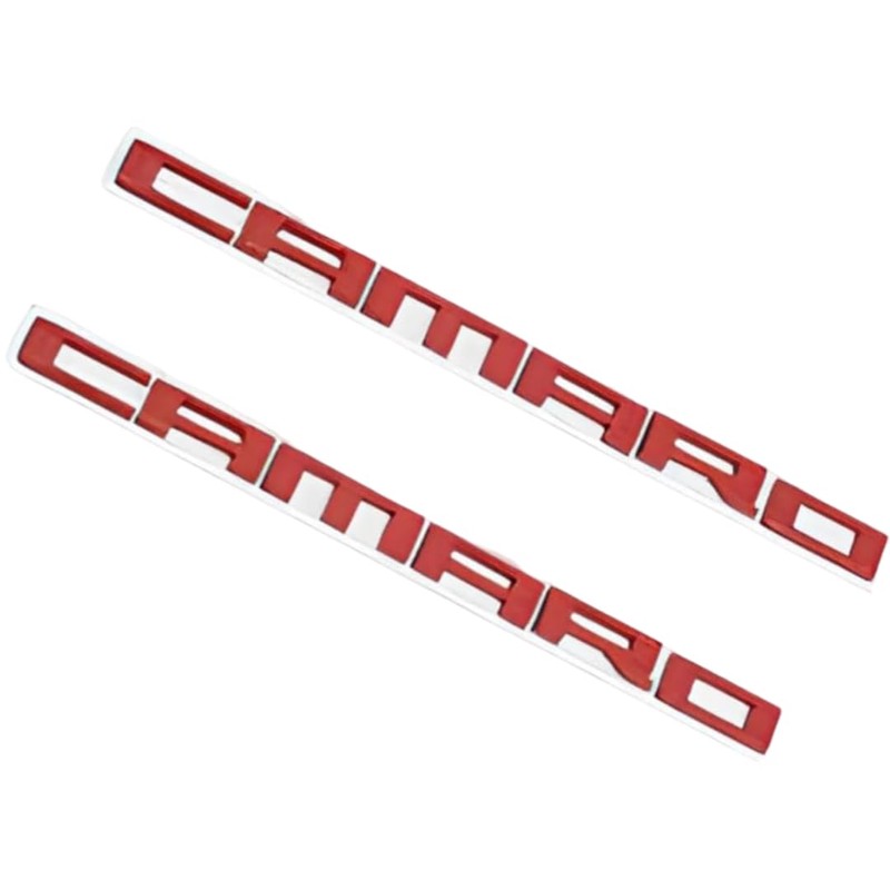 Generic Camaro 2-PC Red ZL1 Badge Emblem - Set of