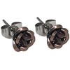 Rose Rose Earrings, 8 Colors, Binaural (2 Pieces) Studs for