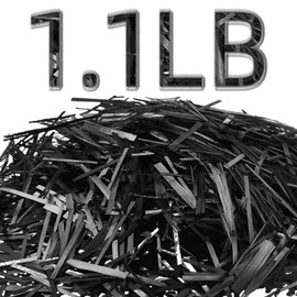 Windyun 1.1 lb 1" Chopped Carbon Fiber Kit, Black