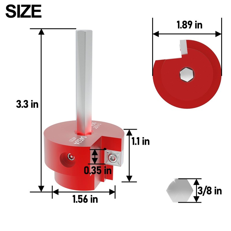 Mskilrh PVC Fitting Saver PVC Pipe Reamer 1/2 Inch Head,
