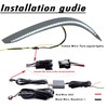 PGTOPONE Switchback White/Amber LED Front Bumper Fog Daytime Running Lamp