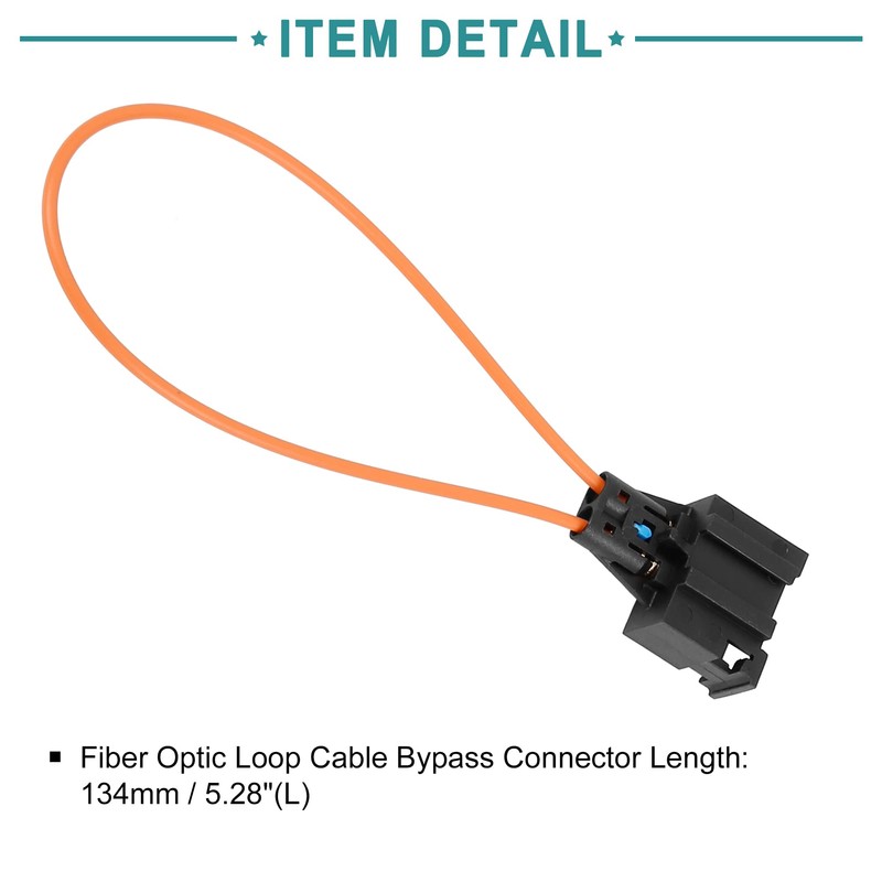 ACROPIX Car Fiber Optic Loop Cable Bypass Connector Female Replacement