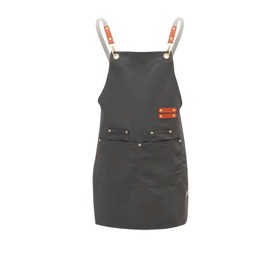 PTJJXA Barbecue Apron for Men Women Waterproof Apron with 4 Pockets and Cross Back Cooking Apron Men Women Adjustable Work Apron Restaurant Cafe Kitchen Apron Gardening Painting, Grey-s