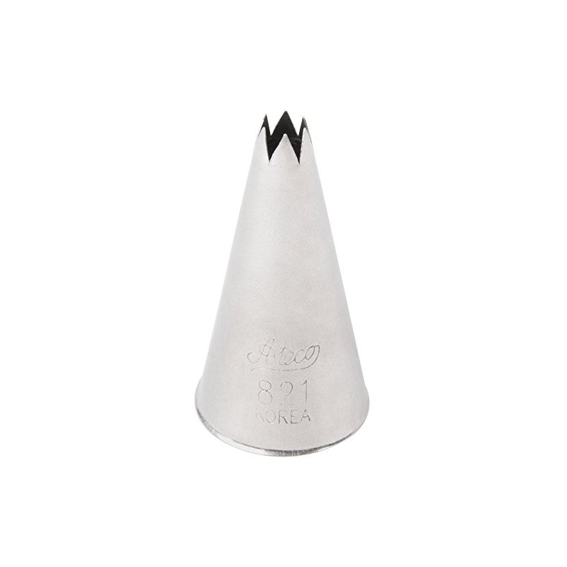 Ateco # 821 - Open Star Pastry Tip .19'' Opening
