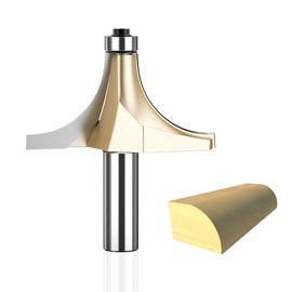 HUHAO 1" Radius Roundover Router Bit 1/2 Inch Shank,Edge Forming Roundover Bit Bead Rounding Over Edging Bit Carbide Corner Rounding Edge-Forming Bit,for Rounding Trim