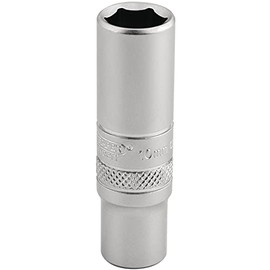 Draper 16529 1/4 Inch Square Drive 6 Point Metric Deep Socket, 10mm, Blue