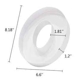 20.8cm Fillable Cardboard Number Paper Mache Shaped Container Box Birthday Party (White, 0)