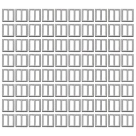 NUOBESTY 100Pcs Mini Shoe Buckles – Small Metal Belt Buckles for Doll Clothes, DIY Craft Accessories for Shoes, Bags, and Miniature Projects