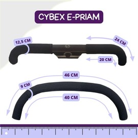 PROTEC TIF CYBEX E-PRIAM Neoprene Handlebar Grips and Grip Set