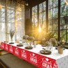 3Pcs Graduation Tablecloth Party Decorations,Large Disposable Graduation Cap Congratulations Grad
