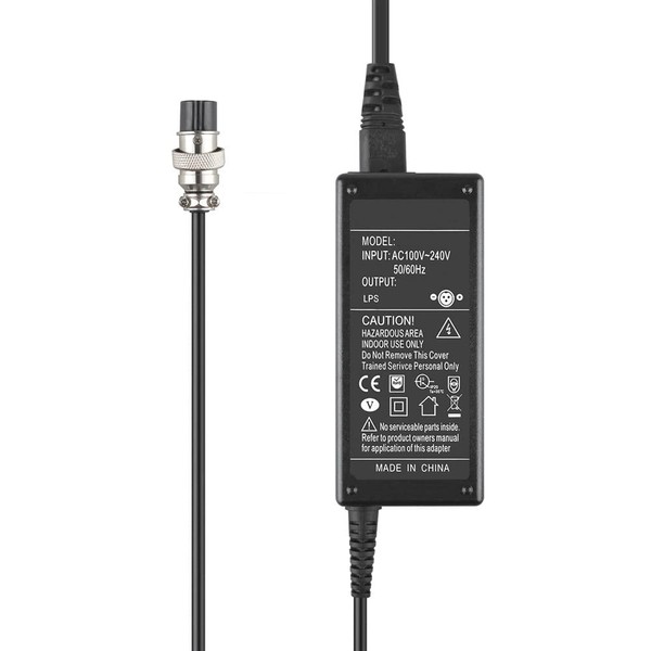 kybate 24V 2A Battery Charger Power Supply Cord for Razor