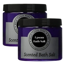 Black Canyon Graham Cracker Scented Epsom Salt Bath Soak with Jojoba Oil, 16 Oz (2 Pack)