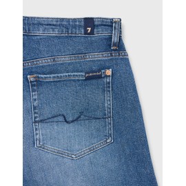 7 For All Mankind Women's Denim Shorts, Mid Blue