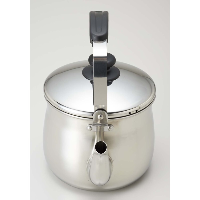 Pearl Metal Elmers Stainless Steel Wide Mouth Kettle, 3.4 qt