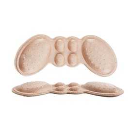 Magik 8~16 Pairs Heel Grips Liner Stickers Cushion Filler Pads Improved Fit&Comfort (8 Pairs (4 Black+4 Beige))