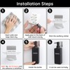 Segbeauty 3Pcs Adhesive Bottle Holder, Stainless Shampoo Bottle Holder, Dia