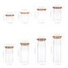 TALK-POINT Glass Storage Jars with Bamboo Lid, Storage Jars, Glass