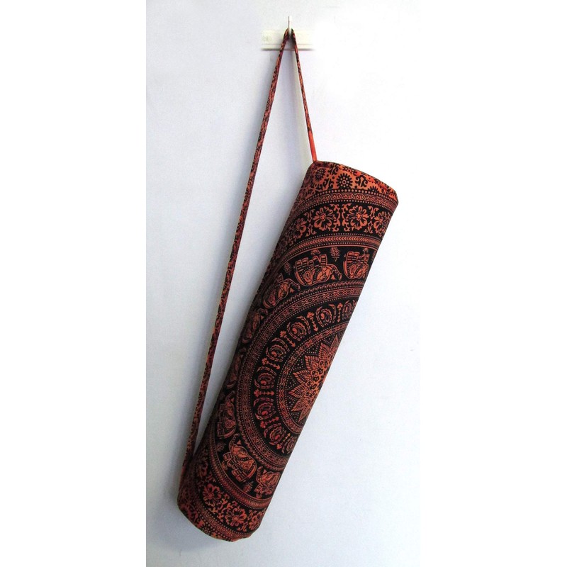 INDIAN CRAFT CASTLE Hippie Yoga Mat Carrier Bag with Shoulder
