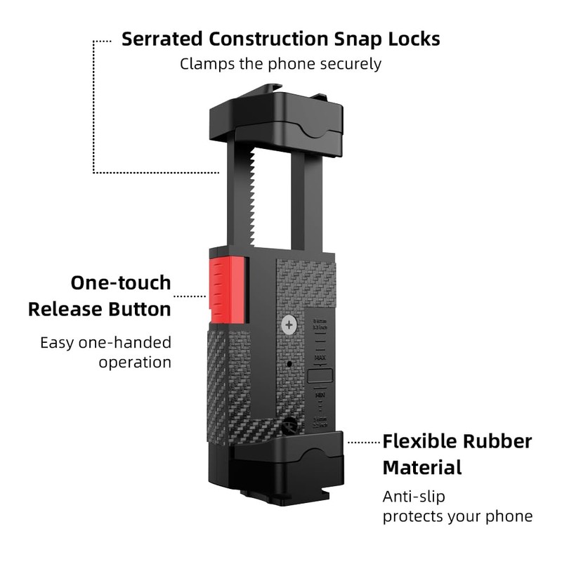 SOH Magnetic Backpack Shoulder Strap Clip Mount for Phone,Ball Head