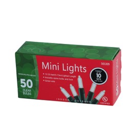 50-Count Clear Christmas Light Set