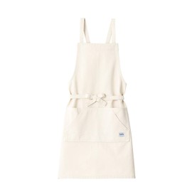 Face Mix LCK79003 LCK79003 Breastplate Apron, Women's, Men's, Cafe Work, Uniform, Off-White Canvas, white (off-white)