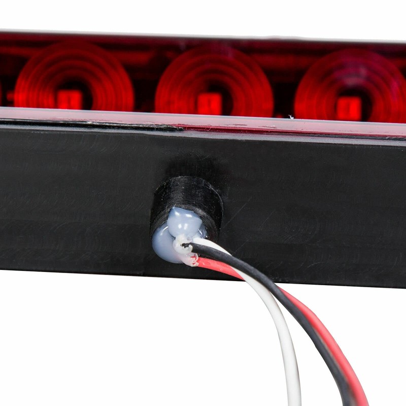 2pcs Red 11 LED Stop Brake Turn Tail 15" Truck