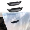 Jstotrim Carbon Fiber Door Handles Bowl Cover Trim Decal Bezel