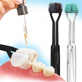 3D Pro Brush | 3-Sided Toothbrush | 2-Pack | N3XT Level Clean | 360 Gum Massage 3X Triple FL3X Design Soft Eco Replacement Heads Tongue Scraper Sensory Gift Oral Health Care Travel Three | Made in USA