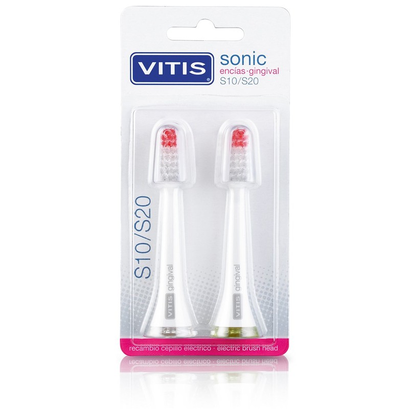 VITIS Sonic Gingival Replacement Head Brushes Pack of 2