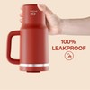 ENCOOL 32 oz Tumbler with Handle and Straw: Stainless Steel